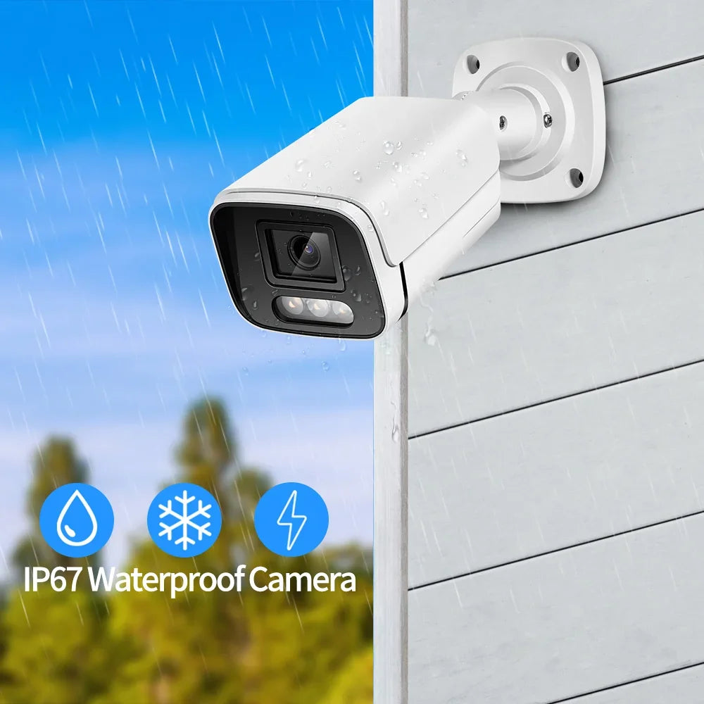 Caméra De Surveillance Extérieure 8 MP 4K PoE H.265