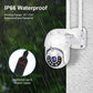 Caméra De Surveillance PTZ WiFi 4K Extérieure Avec Vision Nocturne Couleur